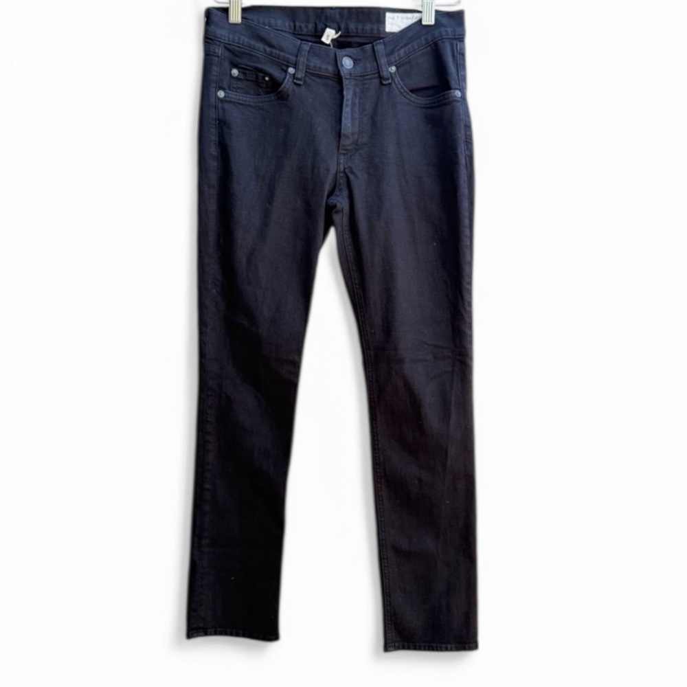 Rag & Bone Capri Jeans Womens 28 Black‎ Slim Fit Cropped Stretch